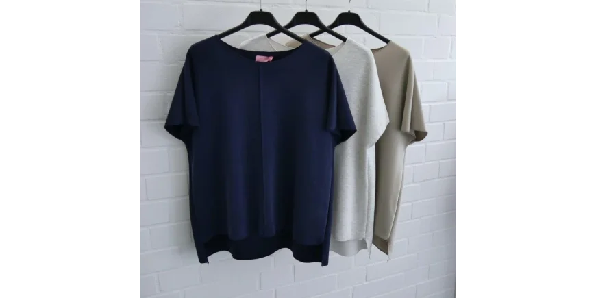 Scuba Shirts mit Ziernaht: Cleane Eleganz