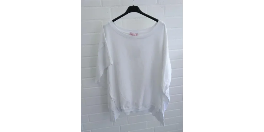 Lässiges Oversize-Shirt in Weiß mit coolem Motiv