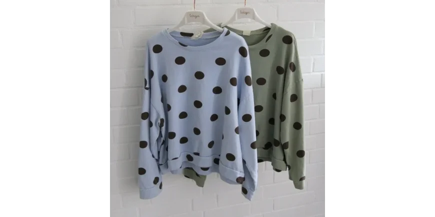 Trend-Look: Lässige Sweatshirts mit Punkte-Print