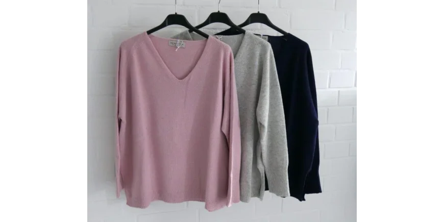 Neue Kaschmir-Woll-Mix-Pullover