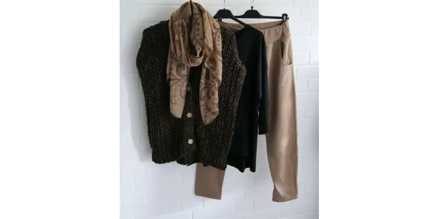 Herbst-Look: Layering mit Grobstrick & Beige