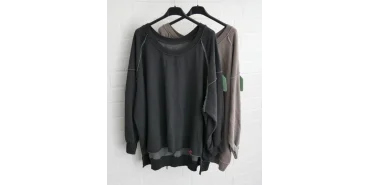 Lässige Oversize Sweatshirts mit Open-Hem-Details