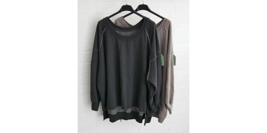 Lässige Oversize Sweatshirts mit Open-Hem-Details