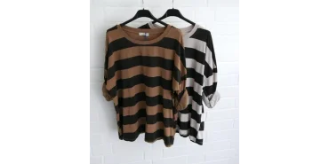 Gestreifte Oversize Longsleeves: Ringel-Chic