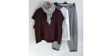 Lässiger Hoodie-Lagenlook
