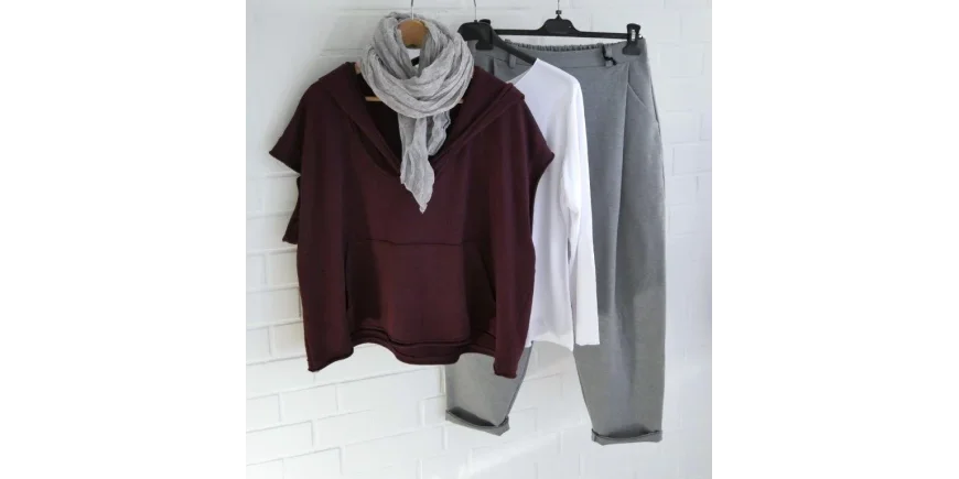 Lässiger Hoodie-Lagenlook