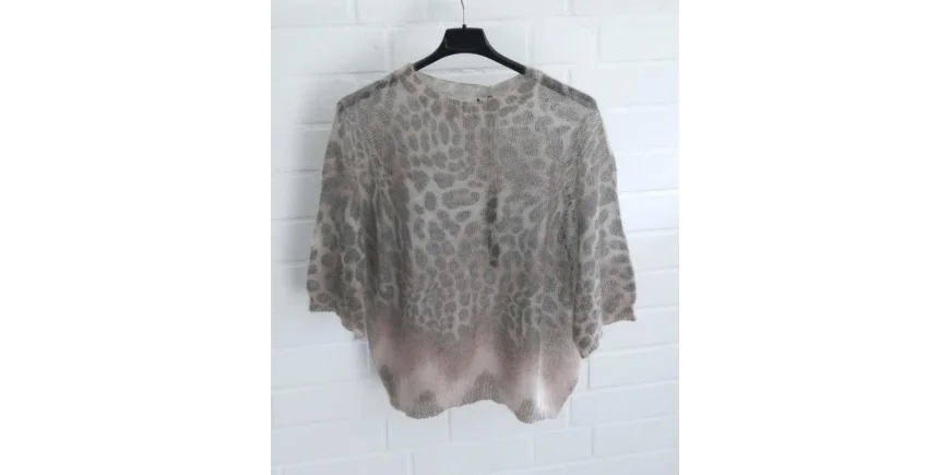 Feinstrick mit Leo-Muster: Elegante Halbarm-Trends