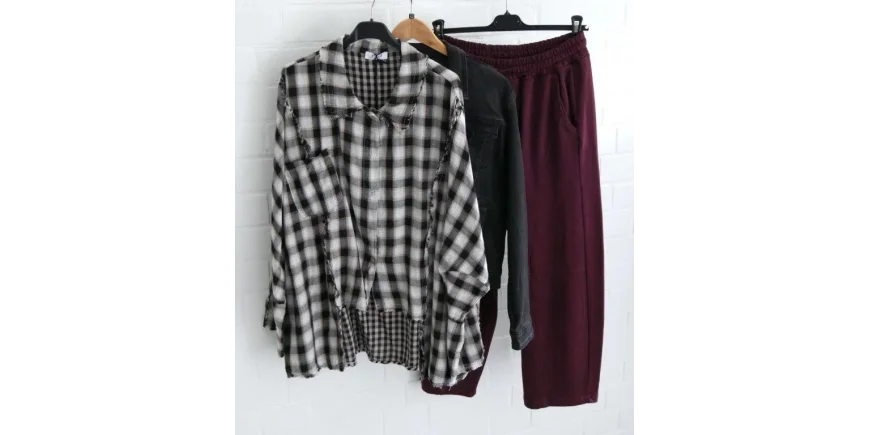 Lässiger Karo-Look: Oversize-Hemd & Beere-Hose