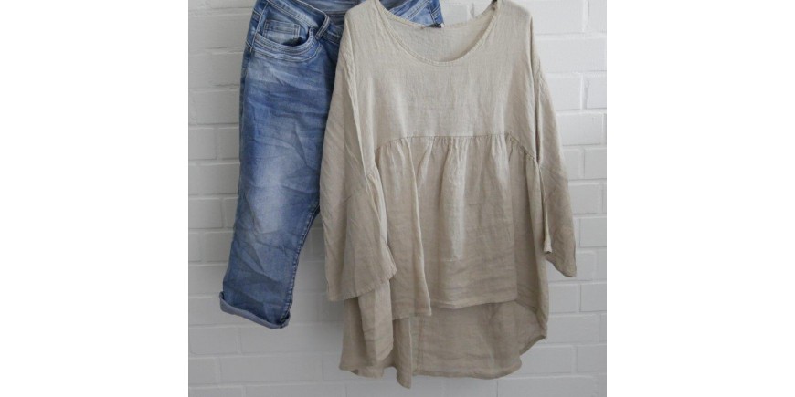 KOMBINATION CAPRI - LEINENBLUSE
